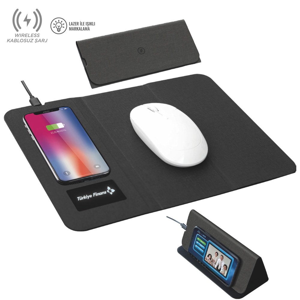 Wireless Şarjlı Mouse Pad